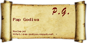 Pap Godiva névjegykártya